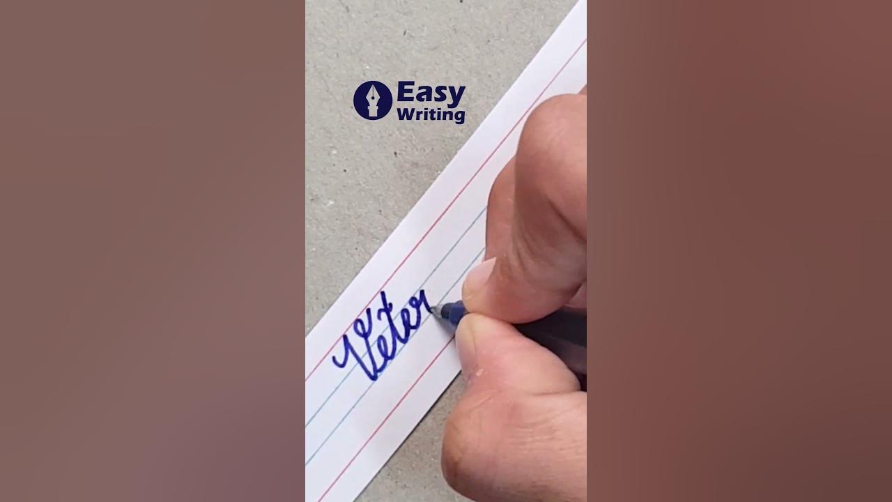 Veterinarian Write Veterinarian in English cursive cursive