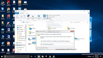 How To fix windows explorer has stopped working windows 7, 8.1, 10