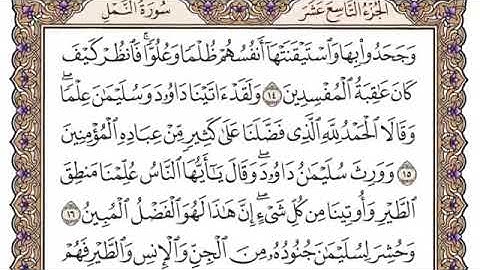سورة النمل من آية ١٥-٢٦ .. محمد ايوب