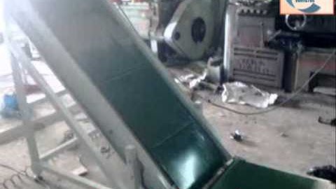 băng tải cấp liệu, băng tải nghiêng-quá trình chạy thử