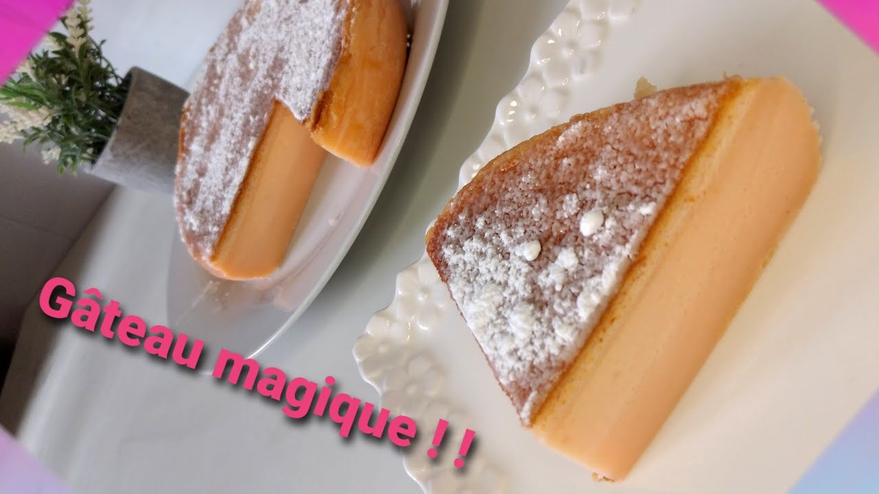 Gateau Magique Au Flan A La Fraise Trop Facile Youtube