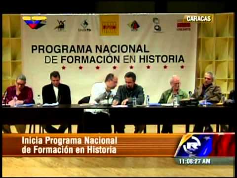 Programa Nacional de Formación en Historia: Ministros Pedro Calzadilla y Fidel Barbarito