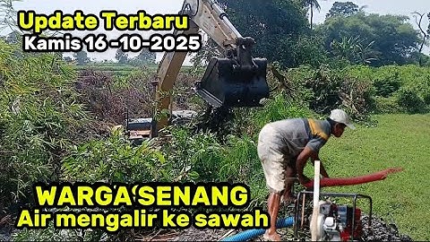UPDATE TERBARU ‼️ NORMALISASI KALI CIKARANG WARGA SENANG AIR MENGALIR KE SAWAH