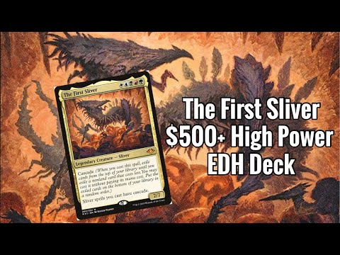 mtg the first sliver commander deck Legendary Creature Sliver ULTIMATE Tribal Includes FOUR