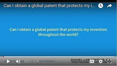 Can I obtain a global patent that protects my invention throughout the world?