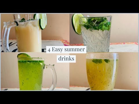 4-easy-summer-drinks-||-4-refreshing-summer-drinks-|-summer-drink-recipe-in-hindi