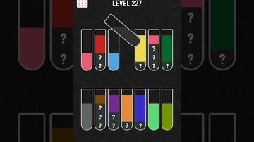 water sort color puzzle level 227 gameplay walkthrough solution
