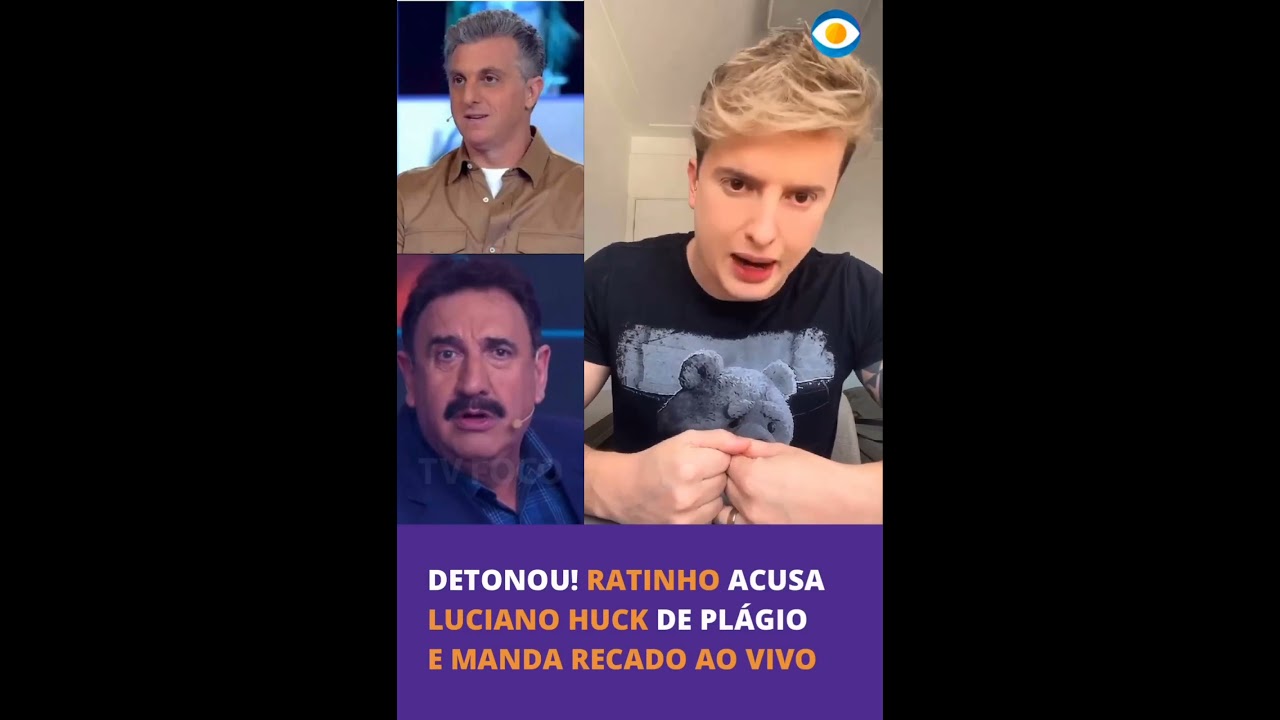 🧨 Detonou! Ratinho acusa Luciano Huck de plágio e manda recado ao vivo