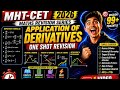 MHT -CET 2026 💥✅ Application of derivatives ✅one shot revision lecture 🔥 PYQ +IMP topic+ Notes ✅