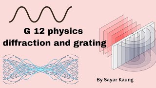 g 12 physics chapter 8 (8.3, 8.4) diffraction and diffraction grating by Sayar Kaung