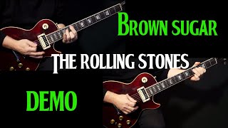 how to play "Brown Sugar" on guitar by the Rolling Stones | electric guitar lesson tutorial | DEMO chords