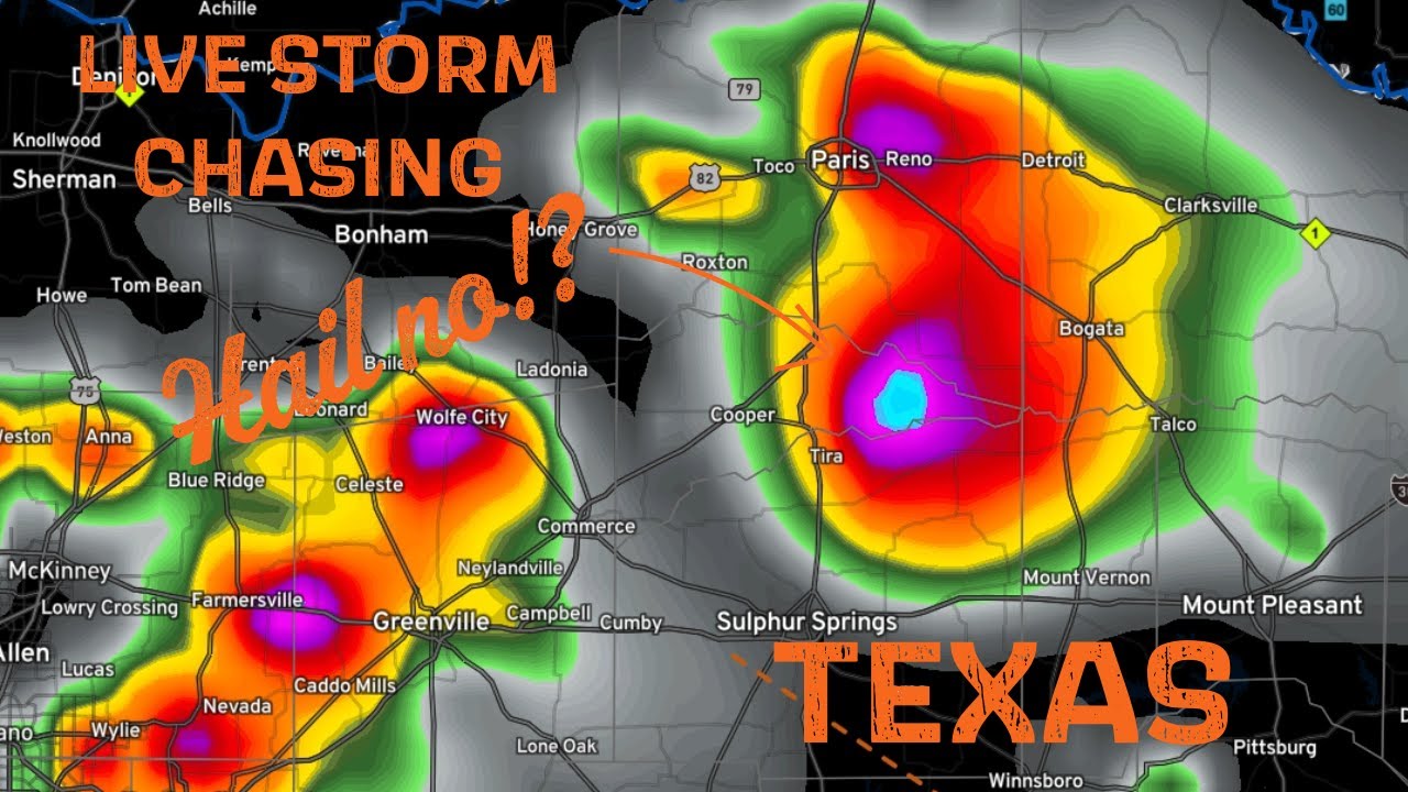 LIVE STORM CHASING - Texas supercells - YouTube
