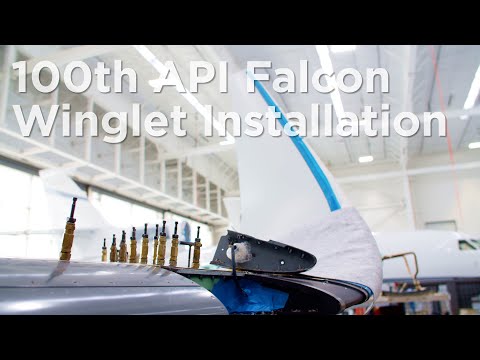 100th API Falcon Winglet Installation