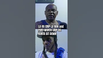 LA OG CRIP LA RON And FORT WORTH CRIP OG KUNTA Sit Down Trending Viralvideo Viral 