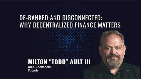 De-Banked and Decentralized: Todd Ault’s Full Token2049 Keynote on AI, Bitcoin & DeFi