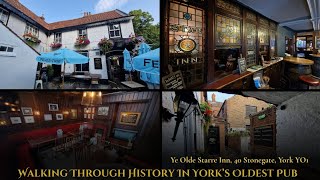 Walking Through History In York’s Oldest Pub - Ye Olde Starre Inn, 40 Stonegate, #York, #YO1 ⏳️🍻