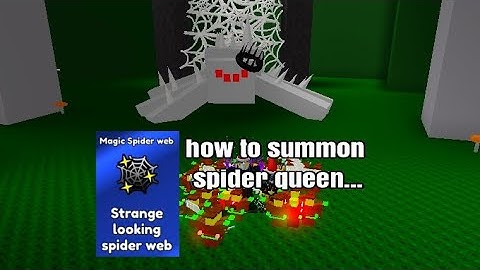 Roblox[Control Army] || how to find and summon spider queen