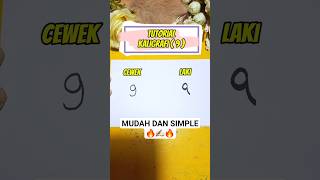 Belajar Kaligrafi  ( angka 9 )
