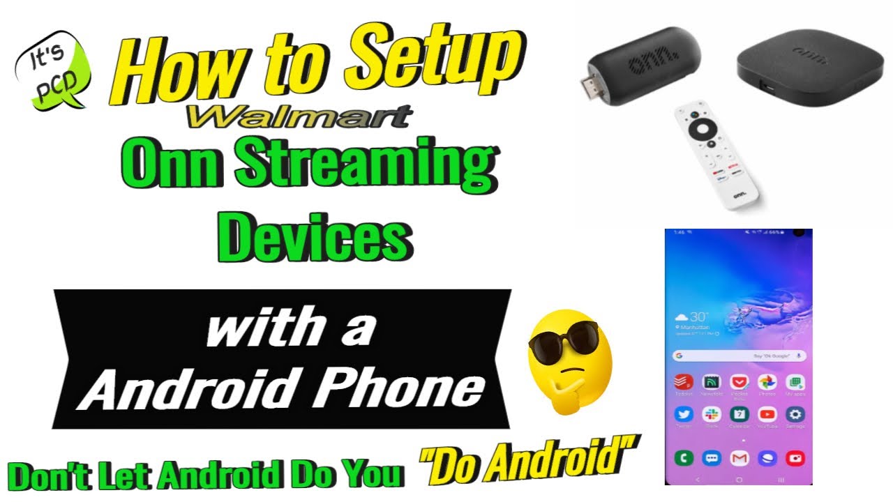 How to Setup a Walmart Onn Streaming Device with a Android Phone. - YouTube