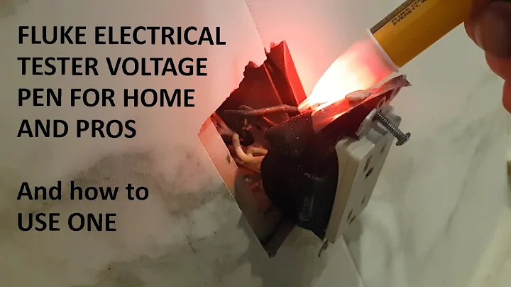 How to Use FLUKE Non Touch Voltage Tester - Fluke 1AC-A1-II VoltAlert Non-Contact Voltage Tester