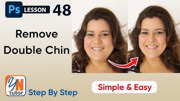 How to Remove Double Chin in Photoshop Exercise No. 48 | YN Tutor | photoshop tutorial for beginners