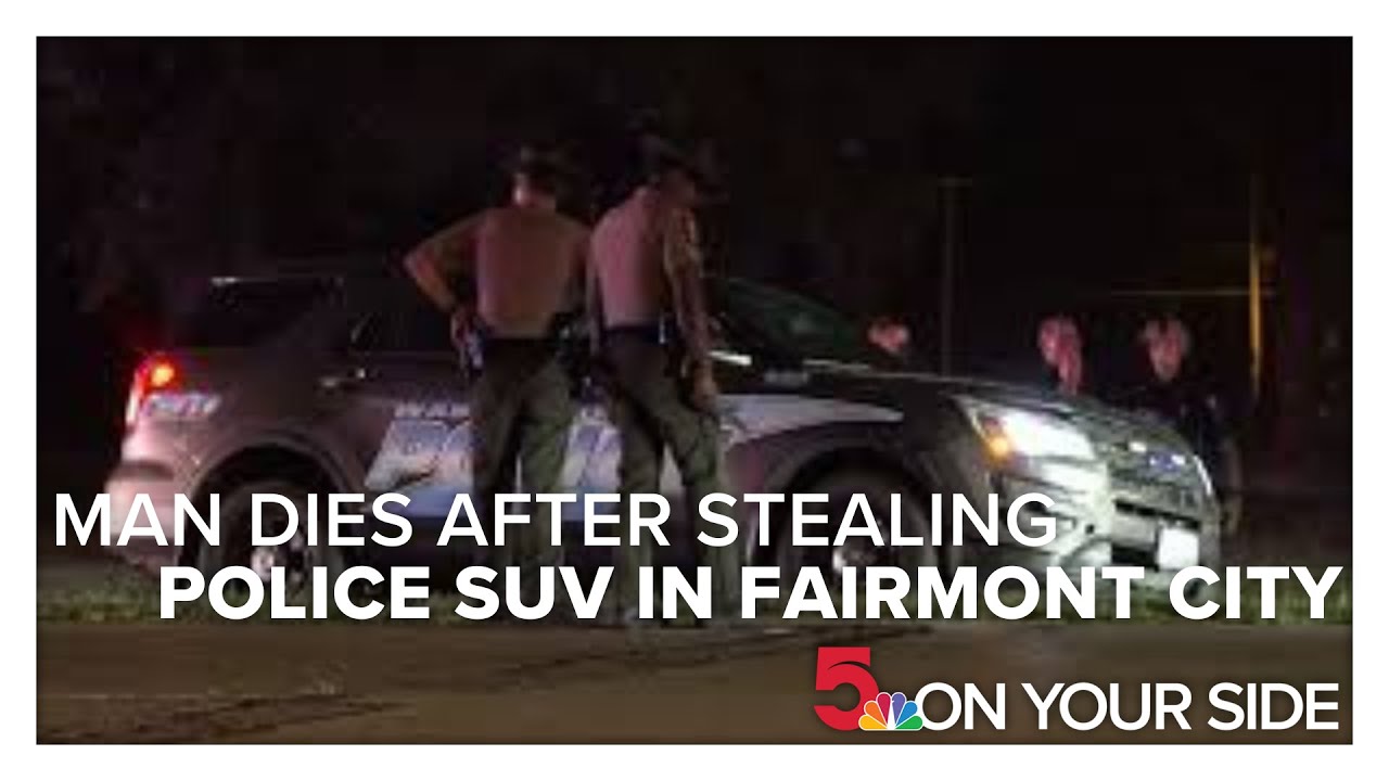 Man dies after stealing police SUV in Fairmont City - YouTube
