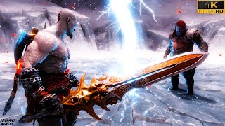 Young Kratos/BLADE OF OLYMPUS vs Thor/MJOLNIR God of War Valhalla (1st Encounter)