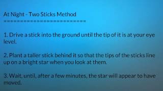 Find Direction Without Compass part 1