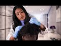 ASMR | Real Person Lice Check + Scalp Exam on Kinky/4C Hair