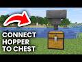How To Connect Hopper To Chest - Minecraft Guide