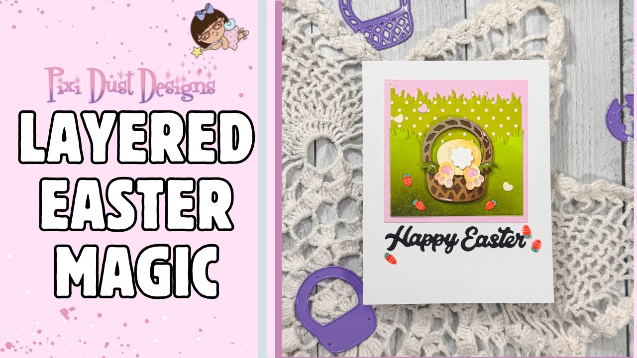 Quick and Easy Easter Friends Happy Easter Card | Pixi Dust Designs