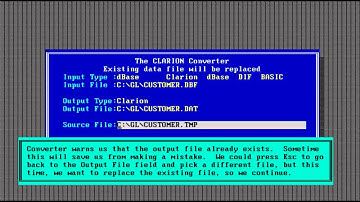 Clarion Professional Developer 2.1 for DOS tutorial - 14/16 - Converter