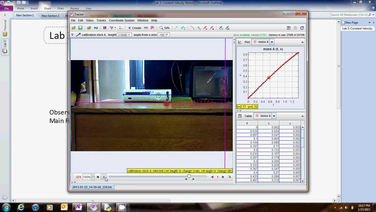 Lab 3 Constant Velocity Motion YouTube