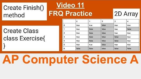 AP Computer Science A || FRQ Practice (Video 11)