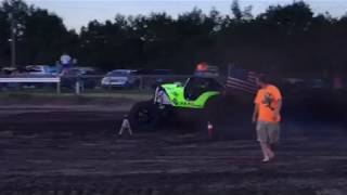 Celebrity Chris Libak winning at Bithlo in his new mega truck Animalistic. Profile