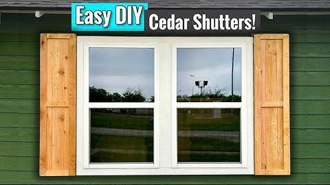 DIY Cedar Window Shutters! | Turn 10 Pickets Into BIG PROFITS! | Free Plans!