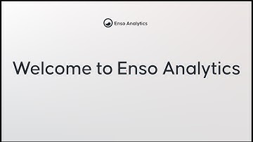 Enso Analytics Getting Started