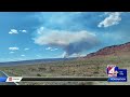 Wildfire near Utah-Arizona border grows to 1,000 acres, structures threatened