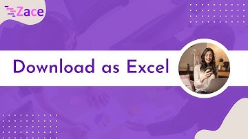 How to download a project in Excel, in Zace