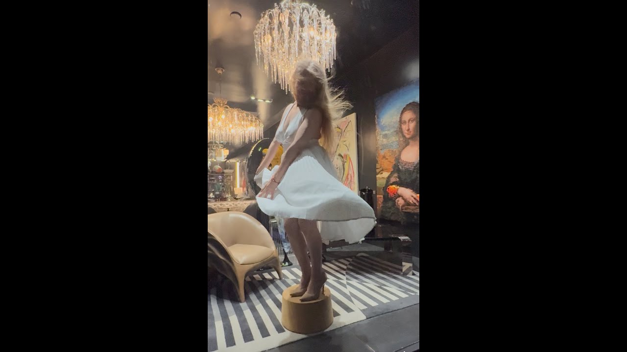 Monroe dress in the window