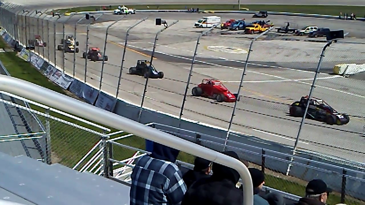 USAC Silver crown Series toledo speedway spinout