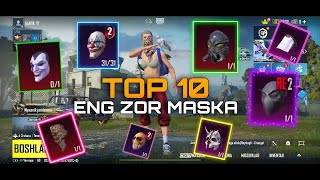 📹 😍TOP 10 ENG ZOR MASKALAR😱 SHUT yoki JOKER🥵 ENG OLD MASKALAR🔥 PUBG MOBILE TOP 10 MASKALAR →👤