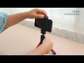 PULUZ Mini VLOG Selfie Stand Tripod with Phone Clamp for Smartphones