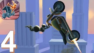 Stickman Turbo Dismount | Walkthrough Part 4 (Android, iOS Gameplay) screenshot 2