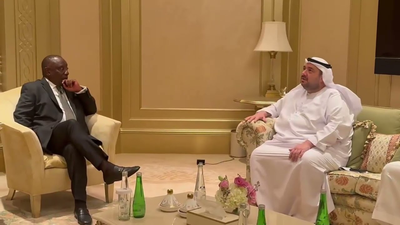 Cyril Ramaphosa holds meeting with the Managing Director and Group Chief Executive Officer of ADQ