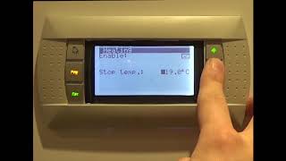 isoenergy instructional Ecoforest video - Changing central heating temperature