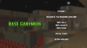 Base Ganymede | E1M8: The Incredible Machine | Ultra-Violence