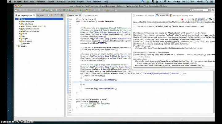 KiwiQA - Mobile Test Automation POC Sample