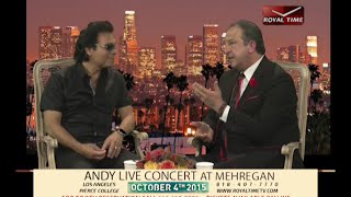 Andy interview by Anoush - Mehregan 2015 - Royal Time TV