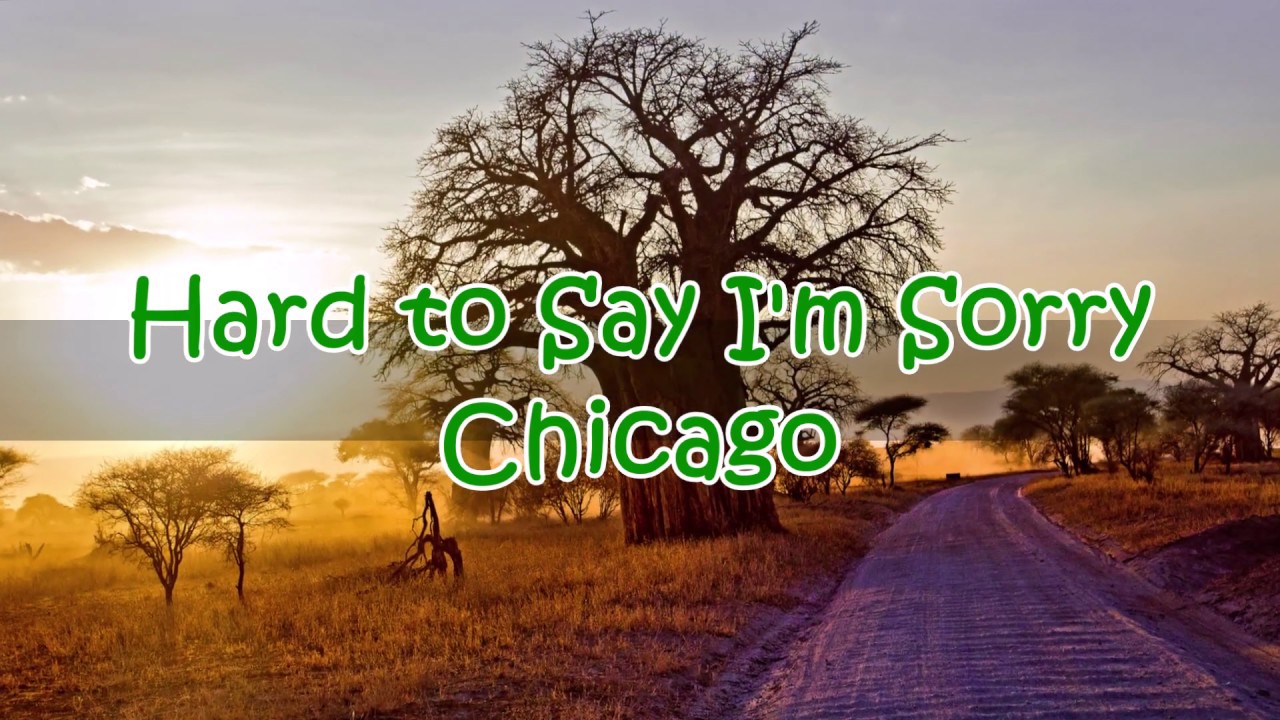 Hard to Say I'm Sorry Chicago(LyricsHQ) YouTube